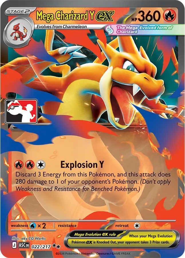Ascended Heroes Mega Charizard Y Ex [Prize-Pack] Pokémon card